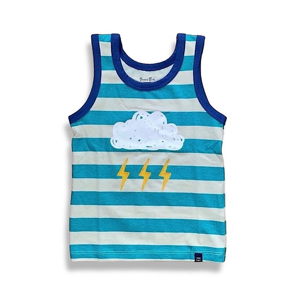 Other - BOYS LIGHTNING BOLT STRIPED TANK TOP SUMMER